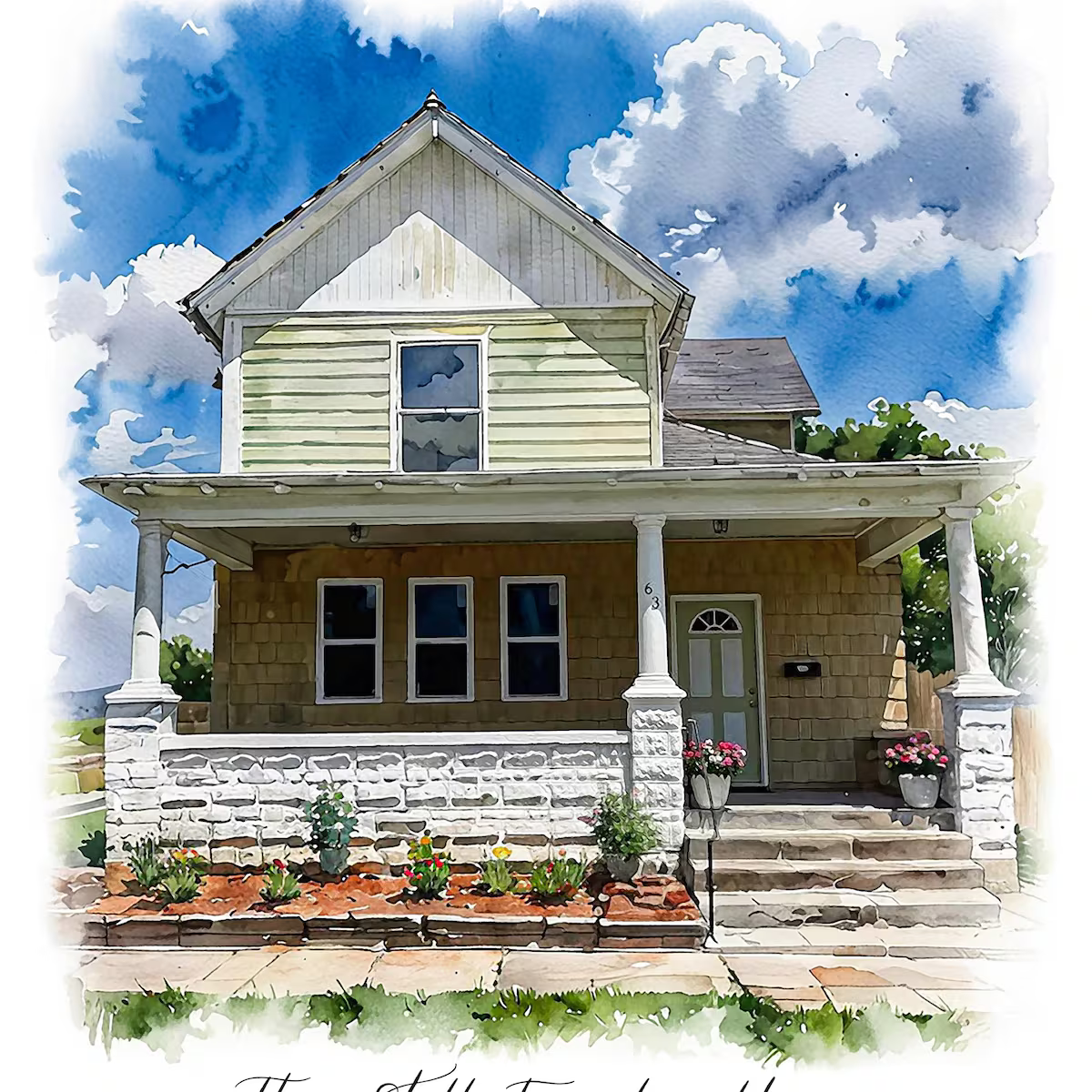 MyHomeWatercolor — Custom Watercolor Home Portraits