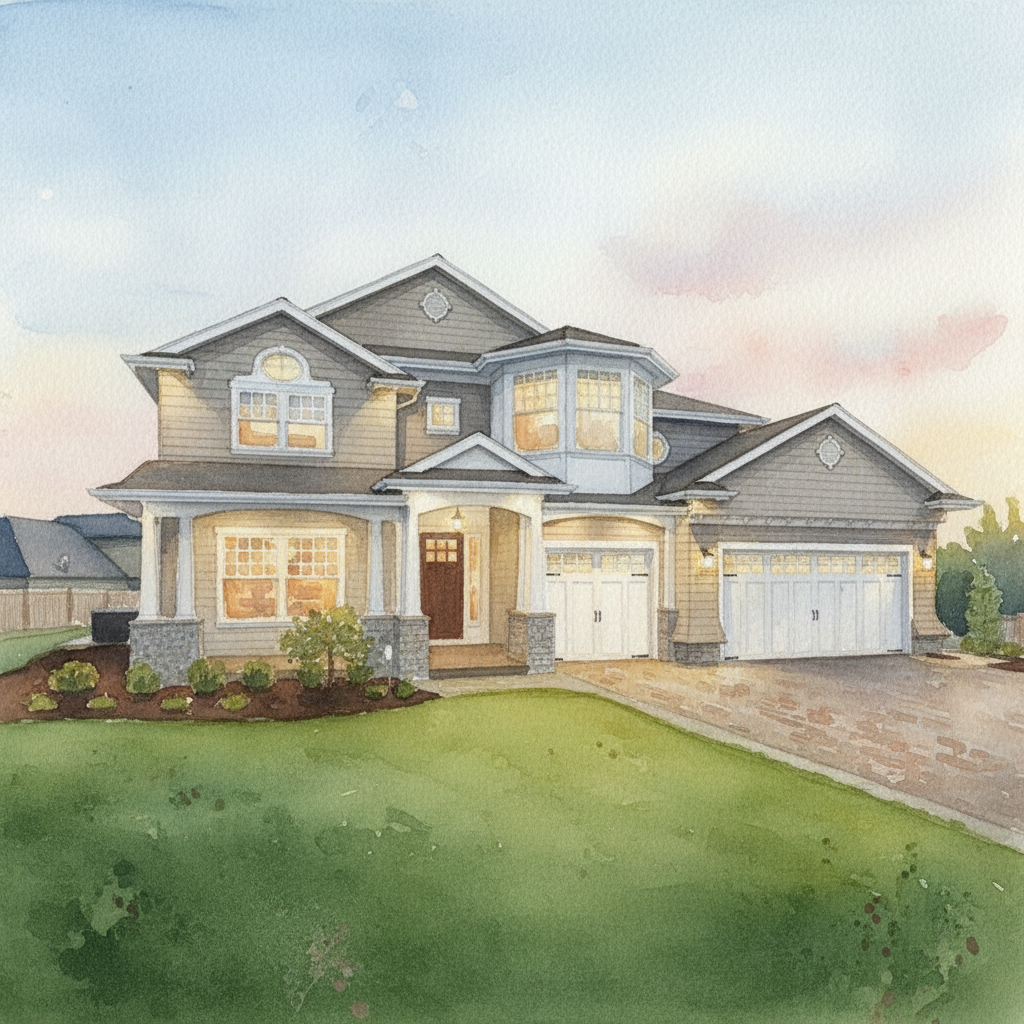 MyHomeWatercolor — Custom Watercolor Home Portraits